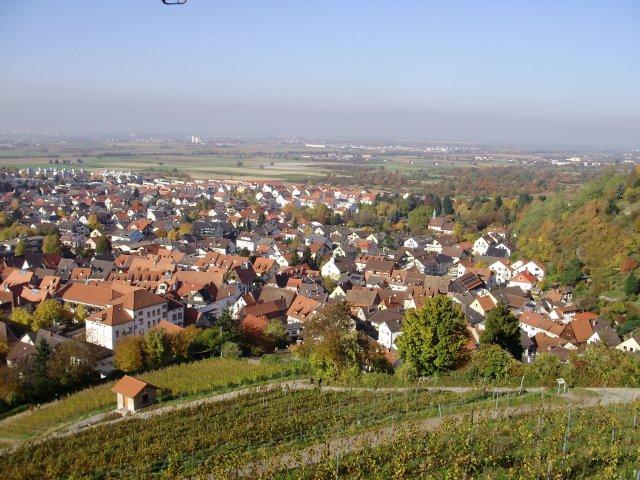 Blick auf Schriesheim