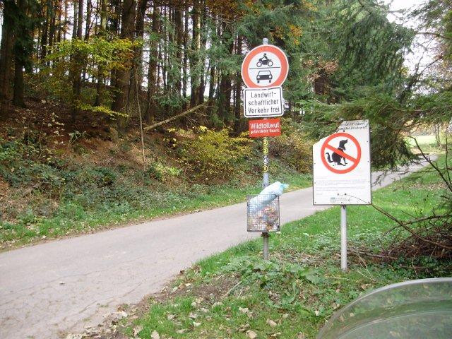 Strassensperrung Ortsausgang Gadern