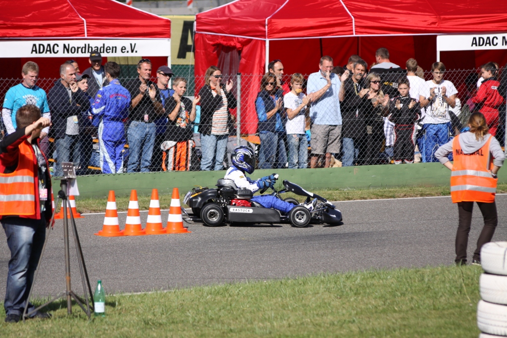Lucas Stocker auf der Südwestdeutschen Jugend-Kart-Slalom Meisterschaft 2012 in Uchelfangen (Saarland)